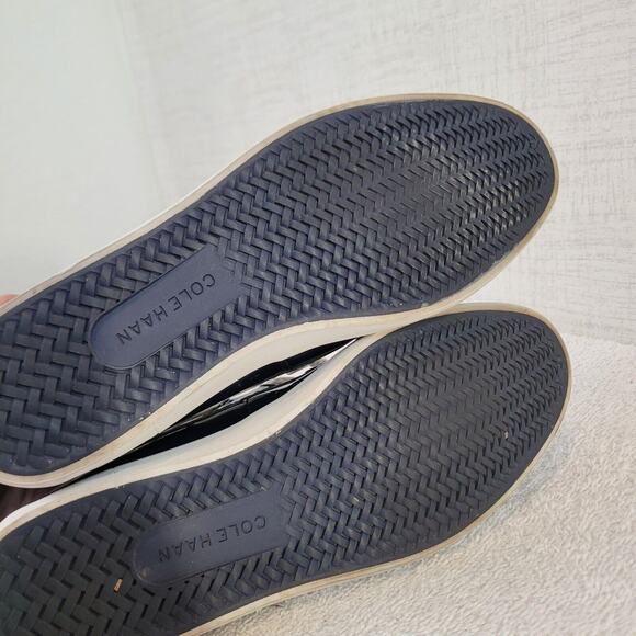 Cole Haan Boat Shoes Womens 6 B Regatta Slip On W05747 Black Patent Leather - Picture 9 of 10